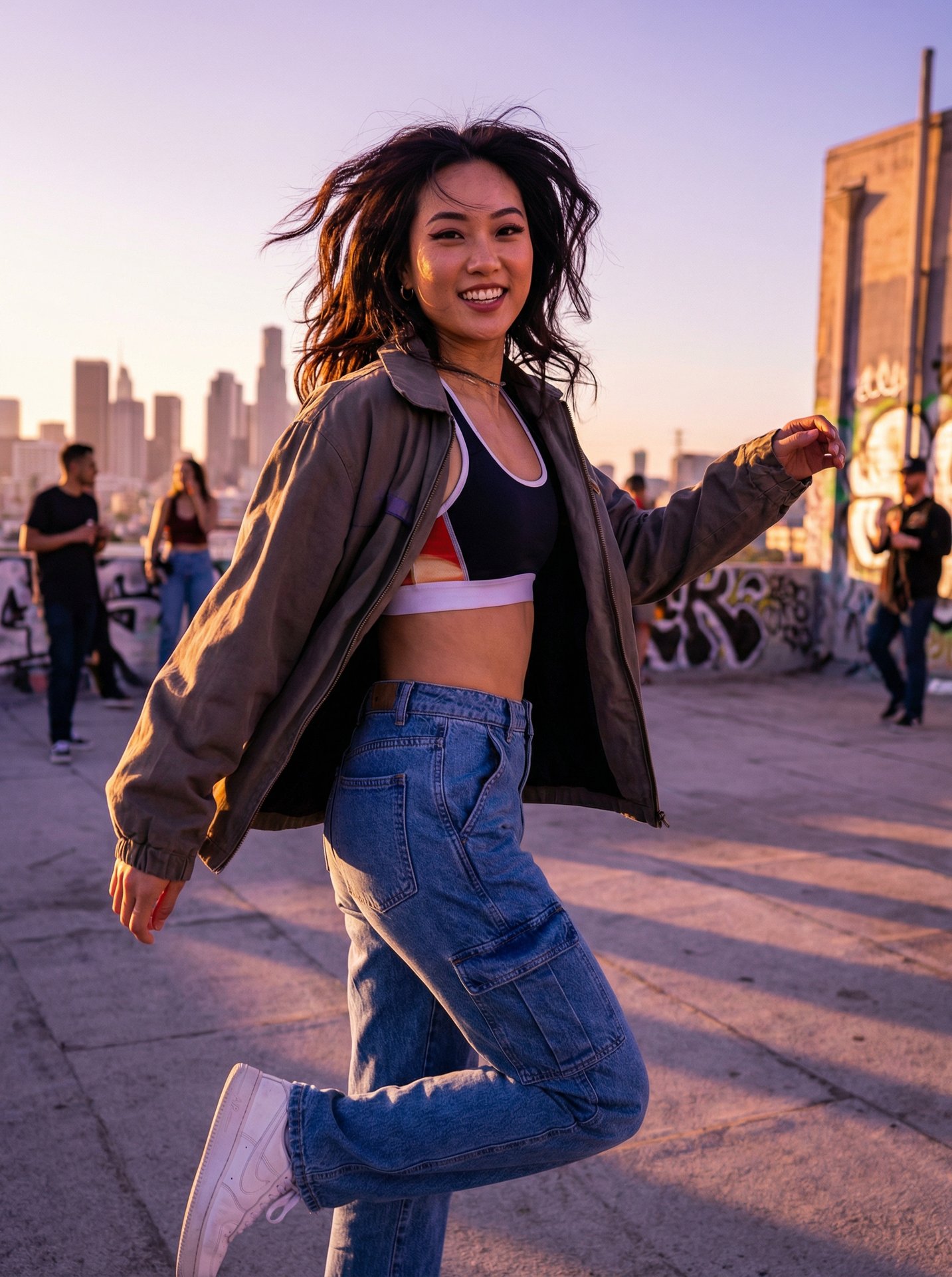 野外露出视频-街头潮流短视频拍摄